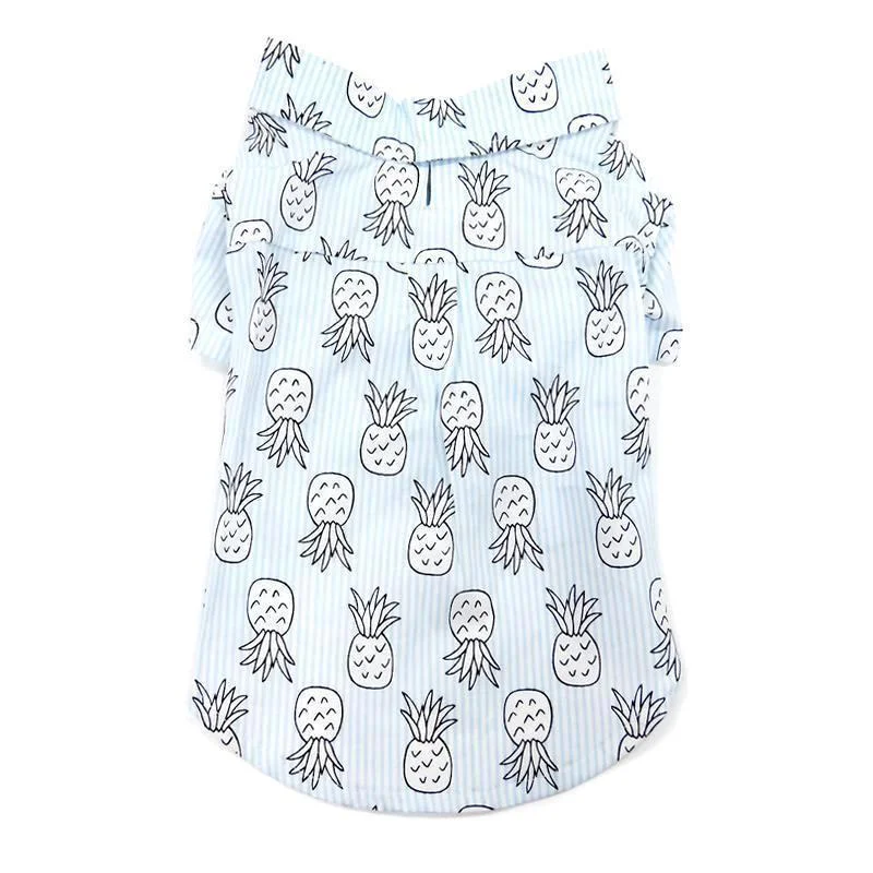 Pineapple Dog Shirt Light Blue