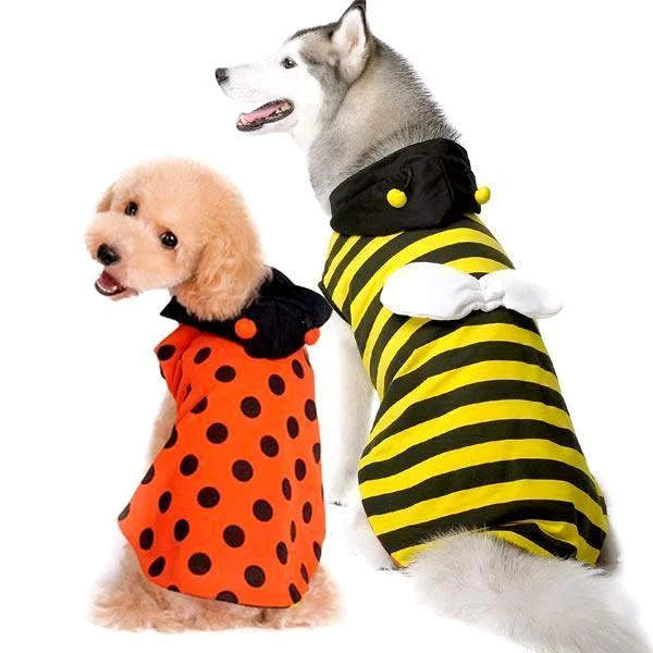 Reversible Ladybug/Bumble Bee Dog Costume