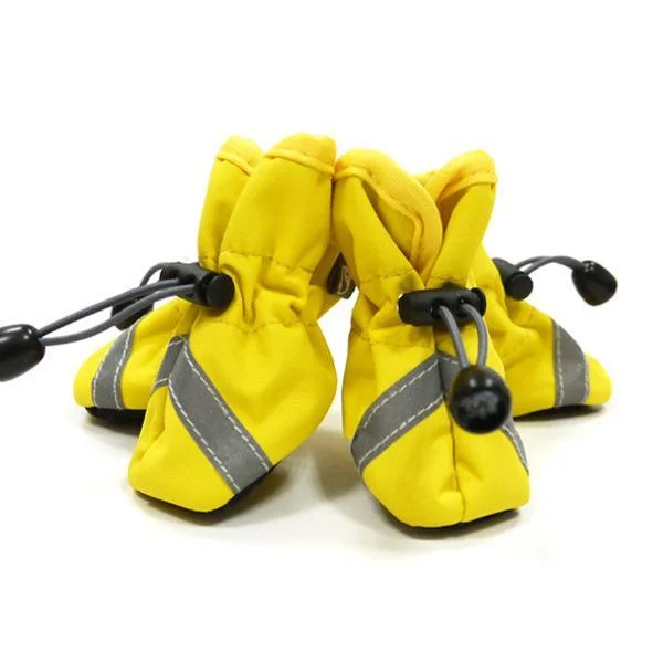 Slip On Paws Dog Booties Yellow