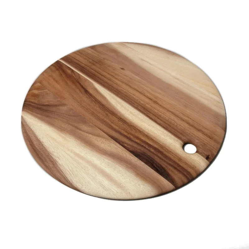 Acacia Round Board with Tapered Edge, XL