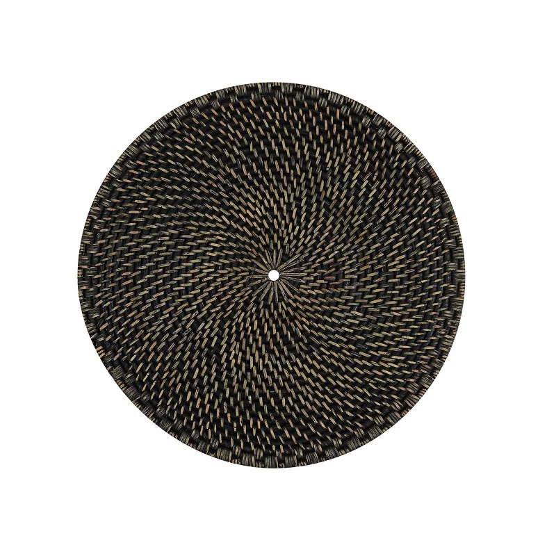 Black Rattan Charger / Placemat