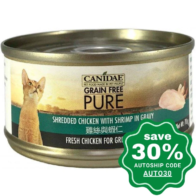 Canidae - PURE Shredded Chicken With Shrimp in Gravy Canned Cat Food - 70G (min. 24 Cans)