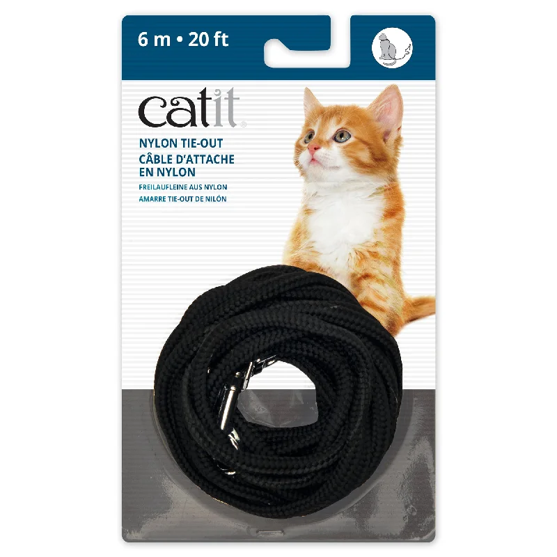 CATIT Nylon Tie-out, Black 6 m (20 ft)