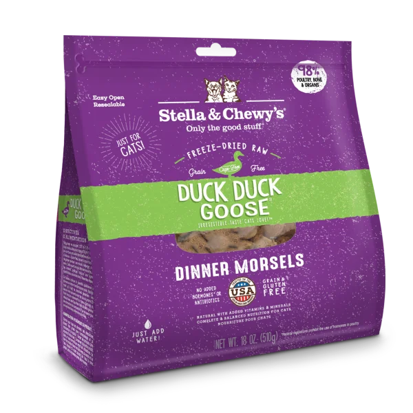 STELLA & CHEWY'S Freeze-Dried Dinner Morsels Duck Duck Goose Dinner, 510g (18oz)