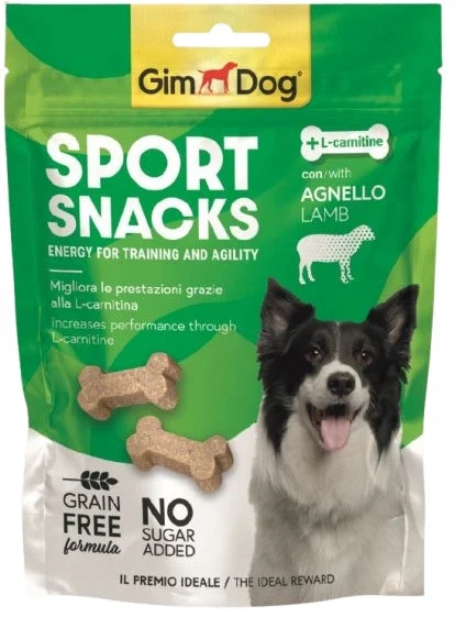 GIMDOG SportSnacks recompense pentru câini cu Miel 150g