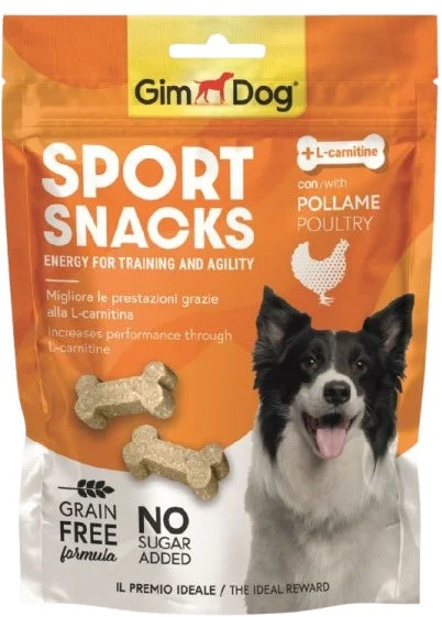 GIMDOG SportSnacks recompense pentru câini cu Pasăre 150g