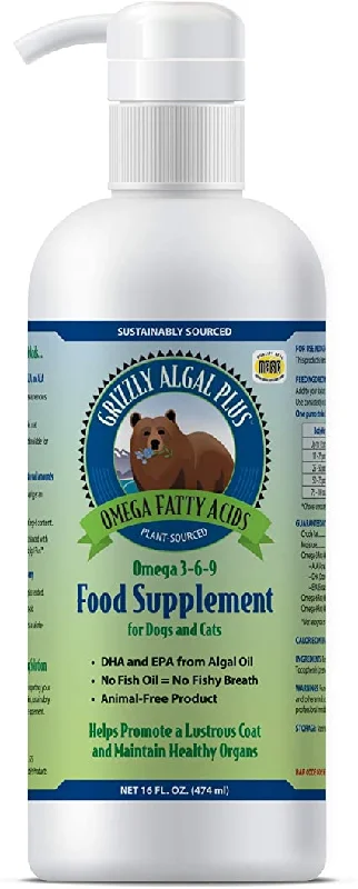 GRIZZLY Algal Plus Omega Oil, 237ml (8oz)