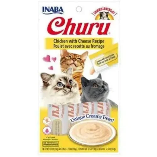 Inaba Churu Chicken with Cheese Recipe Creamy Cat Treat