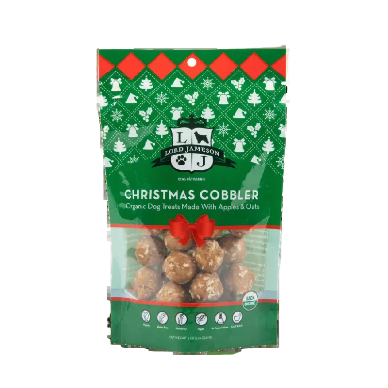 Lord Jameson Organic Dog Treats Holiday Cobbler 6oz Bag