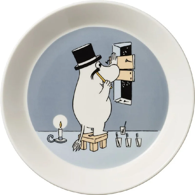 Moominpappa plate grey 19 cm - Moomin Arabia