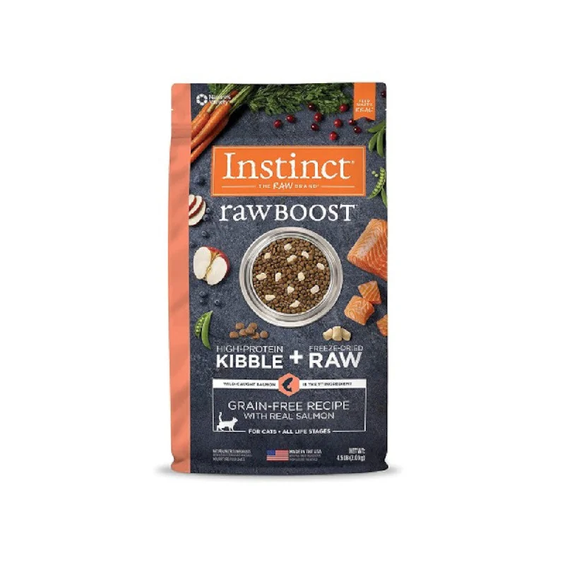 Raw Boost Grain Free Kibble Cat Dry Food - Salmon