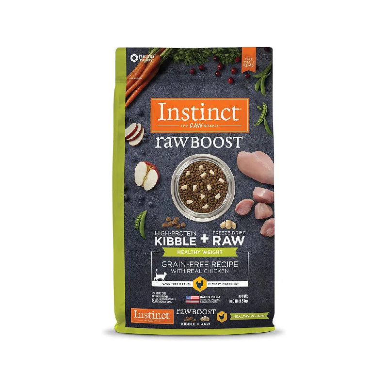 Raw Boost Healthy Weight Grain Free Kibble Cat Dry Food - Chicken