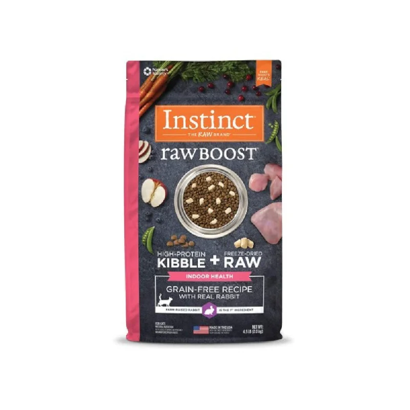 Raw Boost Indoor Health Grain Free Kibble Cat Dry Food - Rabbit