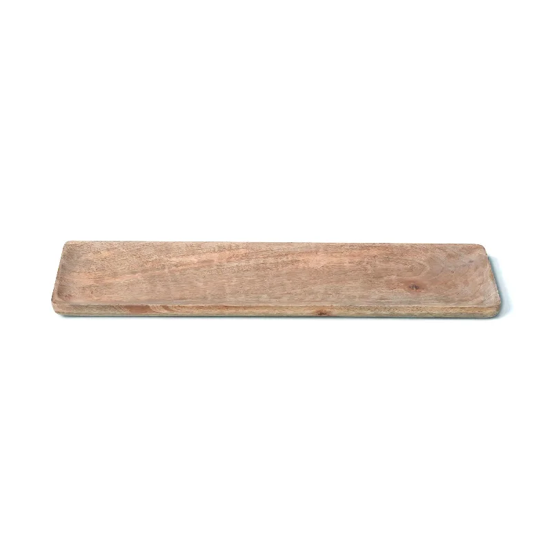 Raw Natural Mango Wood Rectangular Tray