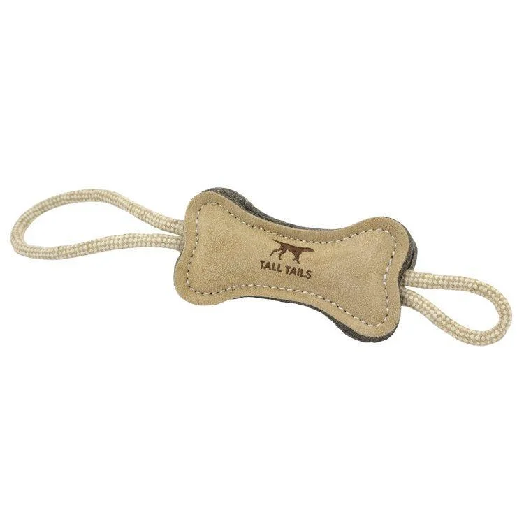 Tall Tails Leather & Wool Tug Bone 16''