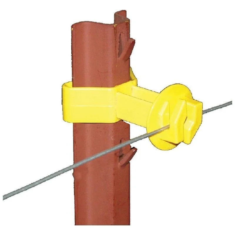 U POST CHAIN LINK INSULATOR (25 PACK, YELLOW)